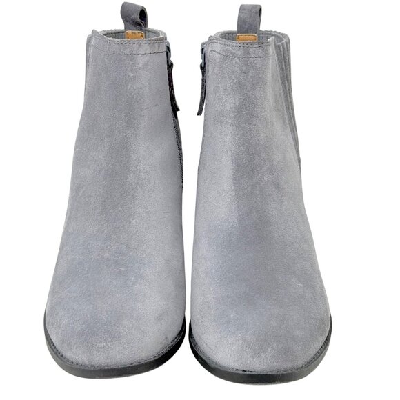 Vionic Womens Devon Ankle Boots Sz 8 Gray Suede Clean Girl Quiet Luxury Classic - Picture 3 of 10